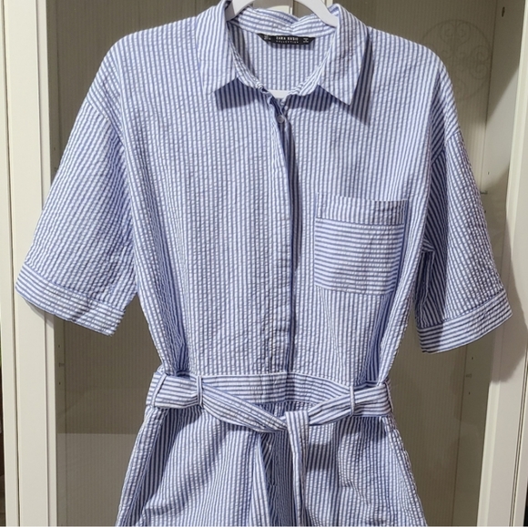 Zara basic collection pin striped toucan romper - Picture 11 of 11